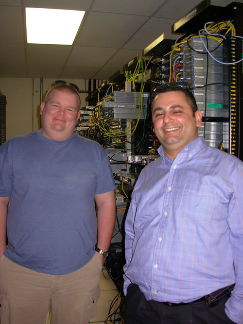 Doyle and Michael in the datacenter