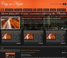 City At Night Template