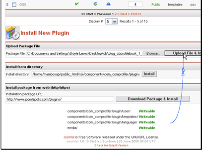Then click Upload File & Install.