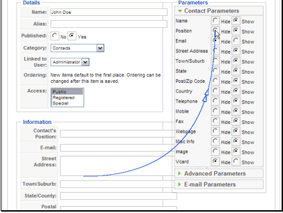Let's change the parameters to only show the informtation we provided.