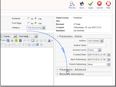 There are also a number of parameters than can be changed