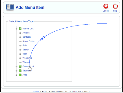 We want to create an external link