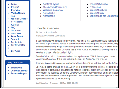 Here is the new homepage