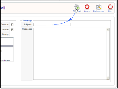 Then click the Send mail button