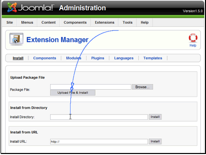 For the purposes of this tutorial we will assume that you have already extracted the package file and uploaded the files to your server.
Enter the full path to the folder containing the files for the extension
