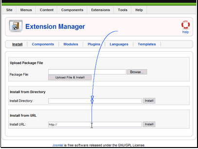 Enter the URL that the installer package file is available at.