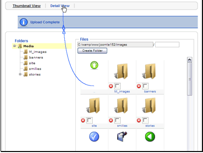 There is another way to view your files and folders. Detail View shows you the size of all of your images in a list view.