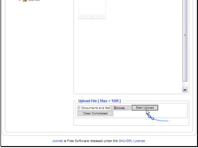 Then click Start Upload