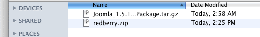 Select the installer package and click Open.