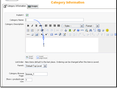 Then enter a description for the category