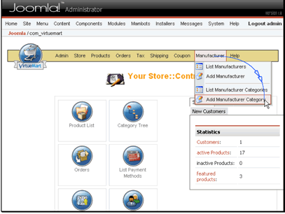 Navigate to Manufacturer >> Add Manufacturer Category