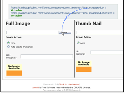 Browse to upload your image