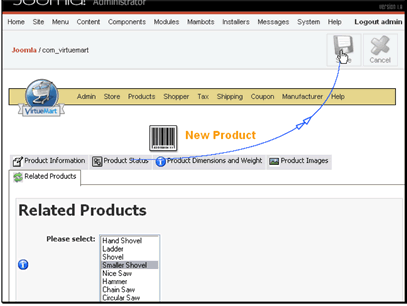 Save the product