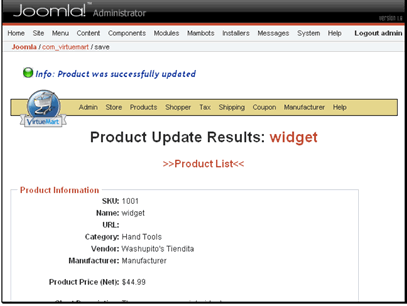 Let's go check what the product looks like on the frontend