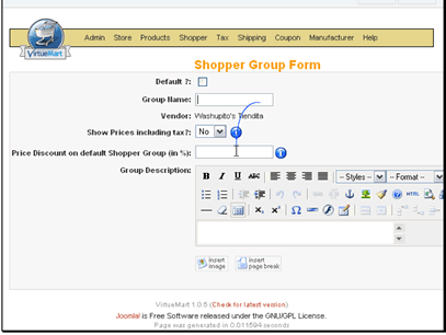 You can enter a discount for this group. This will automatically be applied to their orders