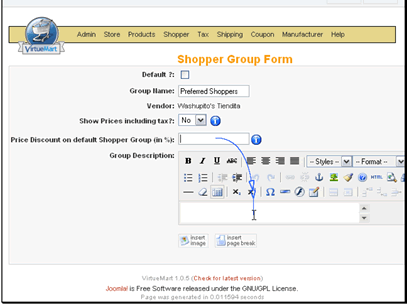 You can enter a description for the group as well