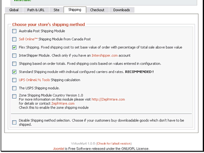 If you need to ship products to customers you can select the methods here
If you only sell digital products select this checkbox