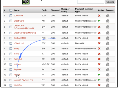 Let's look at the PayPal module