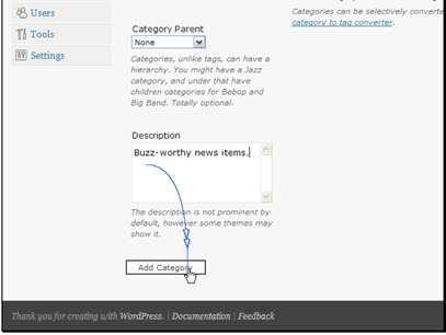 Then click the Add Category button.