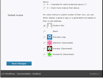 You can set a default avatar to use for people who don't use their own.