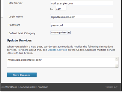 WordPress can automatically notify other sites when a new post is added to your site. This can be a good way to get more traffic to your site, but the longer the list is the more stress it puts on your server.