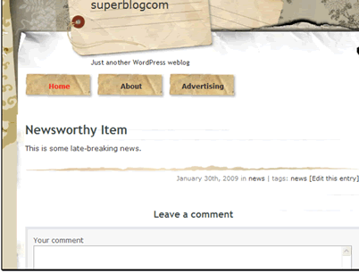 This is what the new post looks like.
